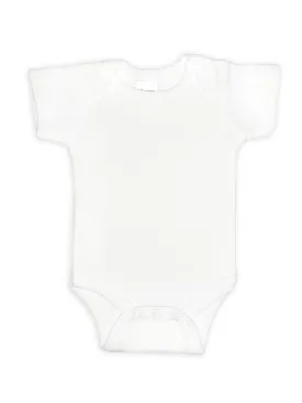 100% Cotton Classic White Short Sleeved Bodysuit