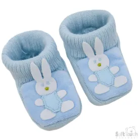 Acrylic Turnover Baby Bootees - Bunny : S424