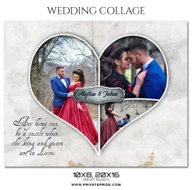 Alyssa and John - Wedding Collage Photography Template