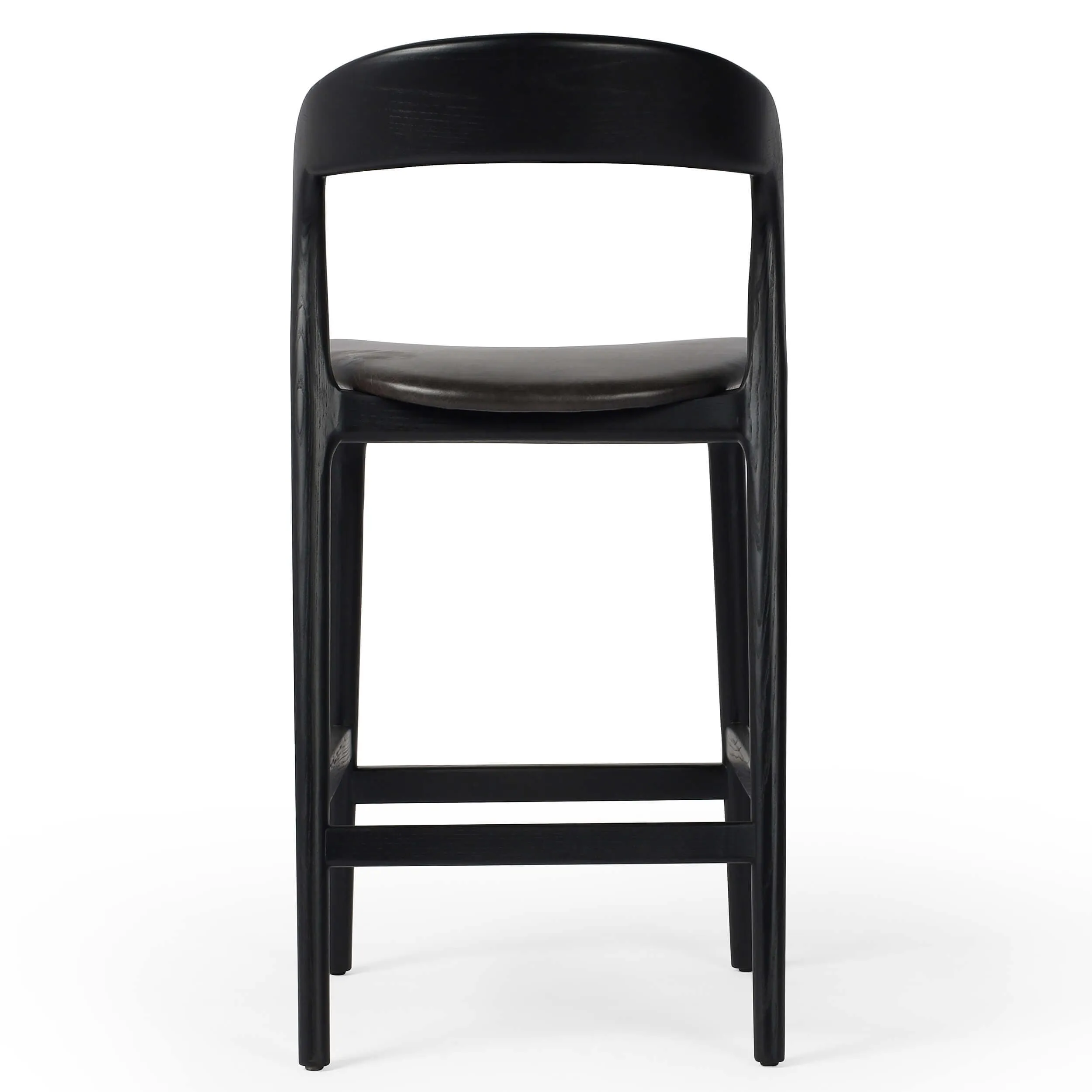 Amare Leather Bar & Counter Stool, Sonoma Black