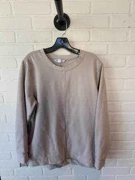 Athletic Sweatshirt Crewneck By Athleta In Tan, Size: L