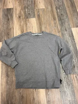 Athletic Sweatshirt Crewneck By Lululemon In Grey, Size: 4