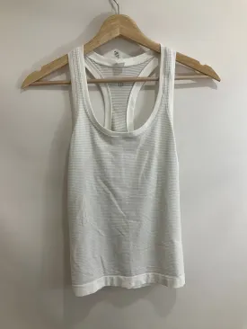 Athletic Tank Top By Lululemon In White, Size: 6