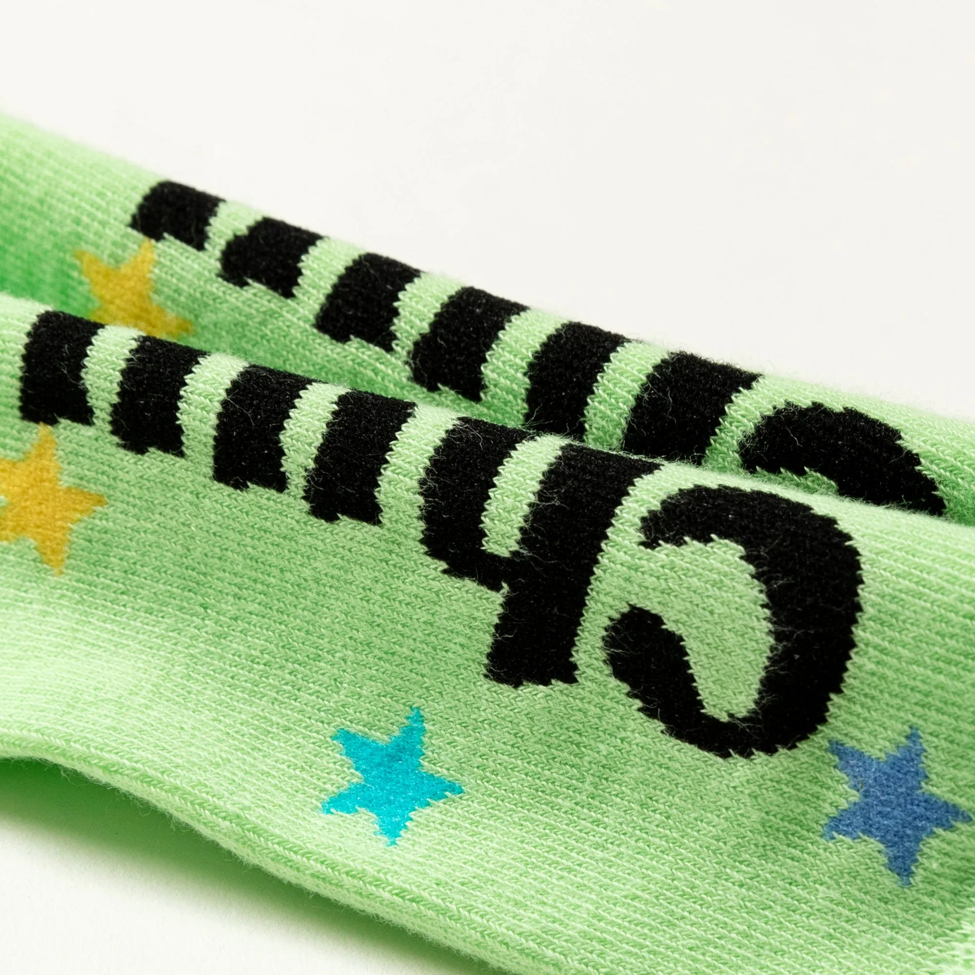 Chuu Lettering Colorful Star High Socks