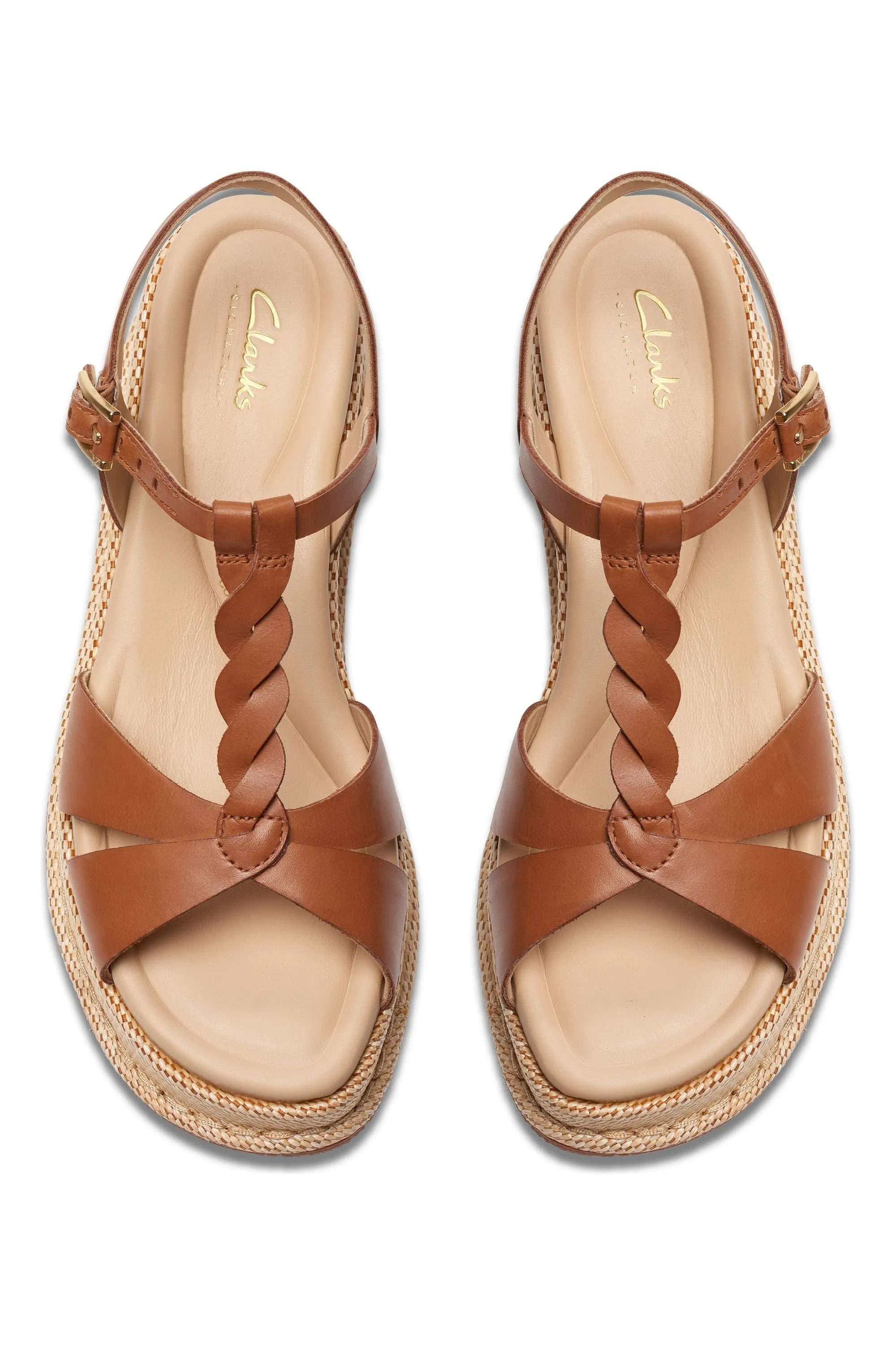 Clarks Kimmei Twist - Elegant Tan Leather Shoes