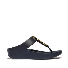 Fino Resin Toe Post Sandal in Midnight Navy