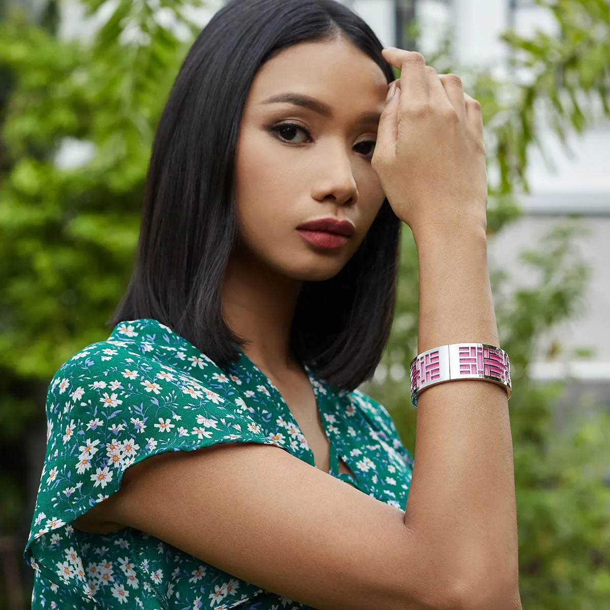 Huế Bangle - Lychee White