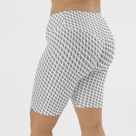 KOBOMO Fleur De Lis Bike Shorts - White