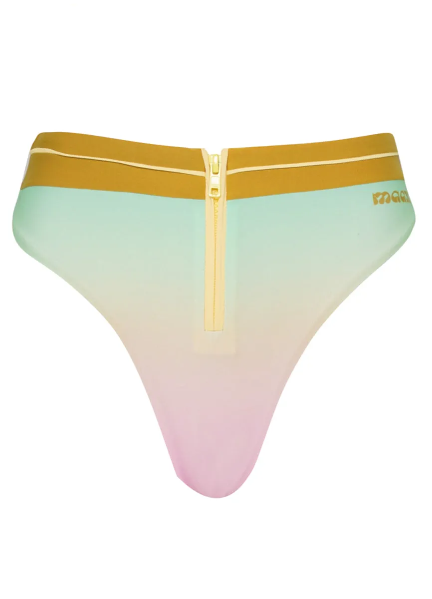 Maaji Candy Palms Stagey High Rise Classic Bikini Bottom