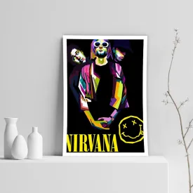 Nirvana Smell Like Teen Spirit Poster, Custom Music Print, Music Poster, Custom Canvas, Home Decor, Wall Hangings, Come As You Are