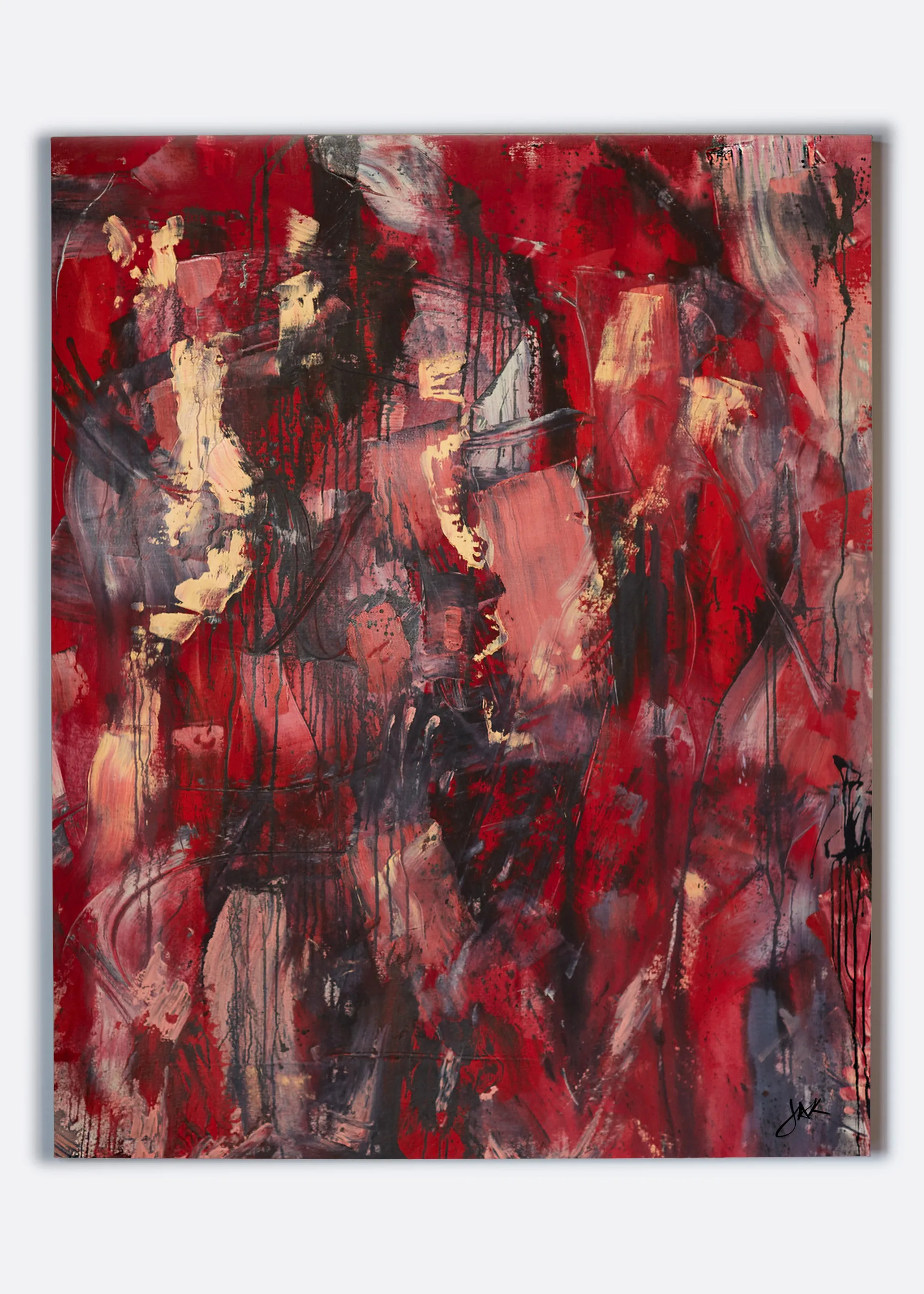 red day, 2023. 48"x60".