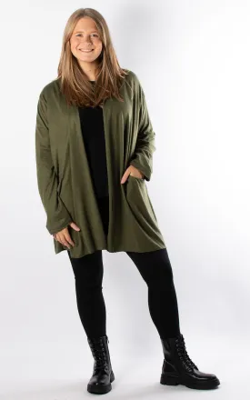 Soft Knit Cardigan | Khaki